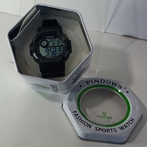 Black Digital Sports Watch